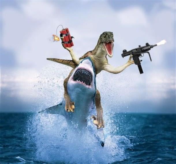10 things which make gases more dangerous than a raptor riding a shark with a machine gun!